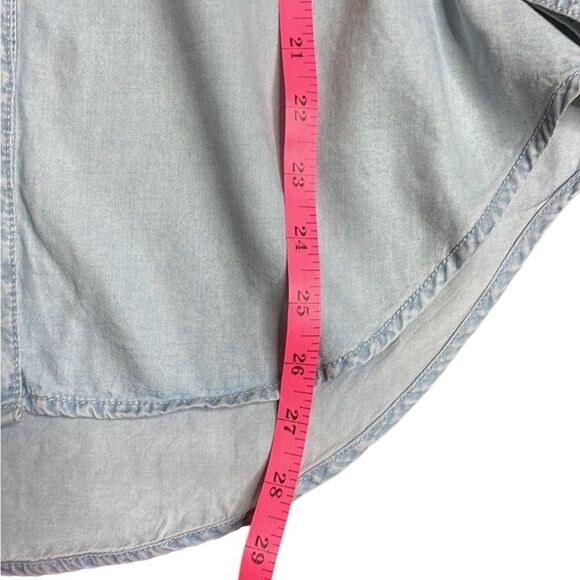 90s Vintage Liz Claiborne Chambay Blue Button Down Large Petite - Picture 8 of 9